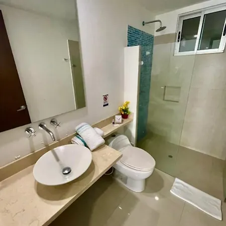 1pe-al De 1 Alcoba Frente Al Mar Con Aire Acondicionado, Piscina Y Wifi * Cartagena