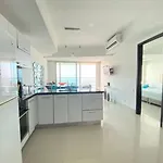 1PE-AL Apartamento de 1 alcoba frente al mar con Aire acondicionado, Piscina y Wifi