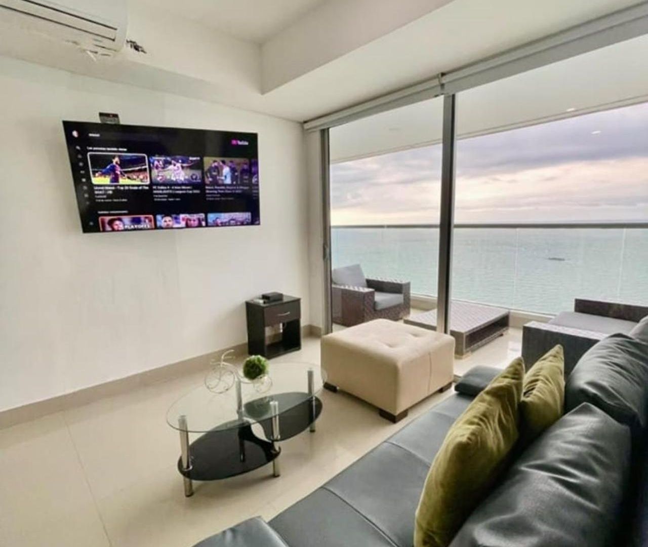 1pe-al De 1 Alcoba Frente Al Mar Con Aire Acondicionado, Piscina Y Wifi Cartagena