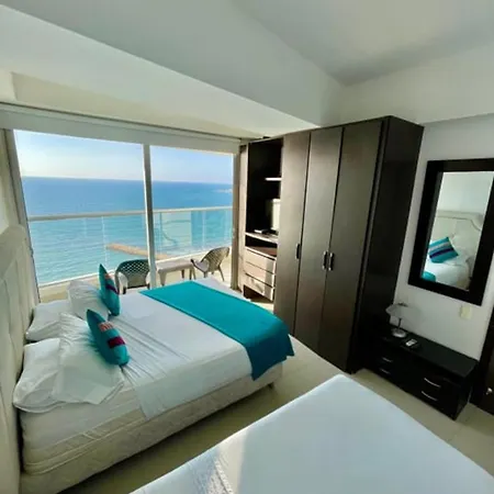 1pe-al De 1 Alcoba Frente Al Mar Con Aire Acondicionado, Piscina Y Wifi Apartamento Cartagena
