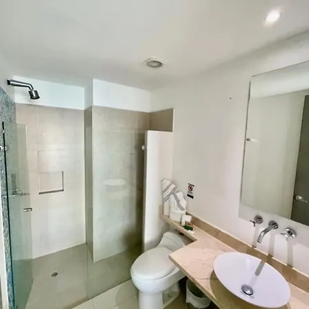 Apartamento 1pe-al De 1 Alcoba Frente Al Mar Con Aire Acondicionado, Piscina Y Wifi Cartagena