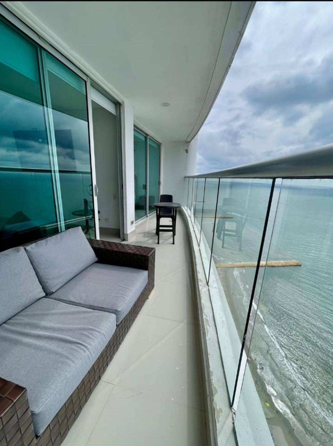 Apartamento 1pe-al De 1 Alcoba Frente Al Mar Con Aire Acondicionado, Piscina Y Wifi Cartagena